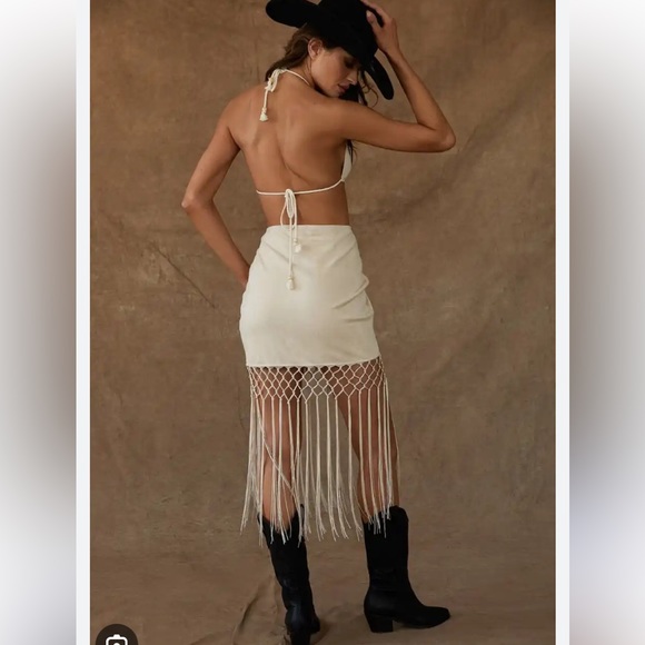 12th Tribe Cut out Fringe Dress - Picture 2 of 5